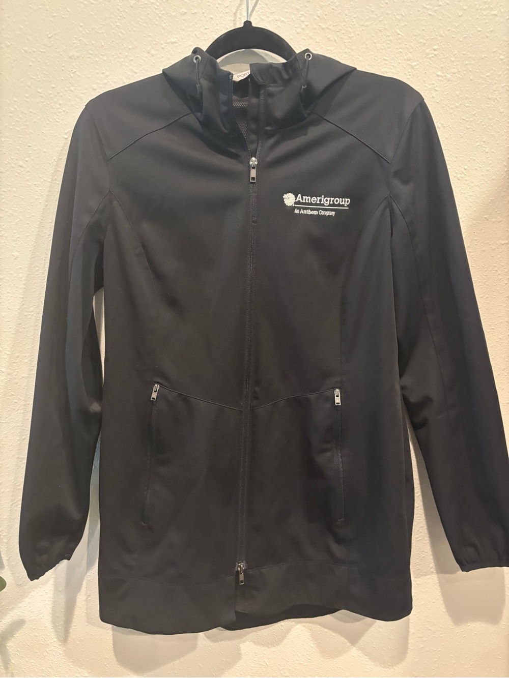 Port Authority Black Ladies Softshell Jacket Amerigroup, small
